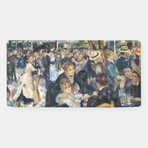 Renoir Dansen bij Moulin de la Galette Vintage Spandoek