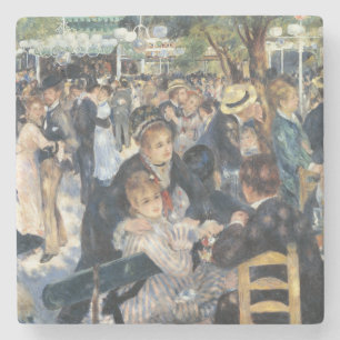 Renoir Dansen bij Moulin de la Galette Vintage Stenen Onderzetter