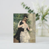 Renoir dansen in de stad Fine Art Briefkaart (Staand voorkant)