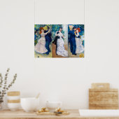 Renoir - Dansserie: Bougival, Stad & Land Poster (Keuken)