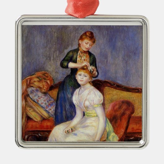 Renoir: De kapsel Metalen Ornament (Voorkant)