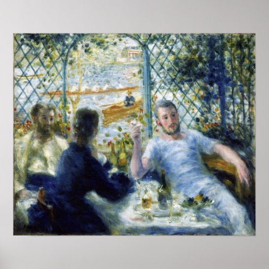 Renoir - De lunch van de kanoërs 1875 Poster (Voorkant)