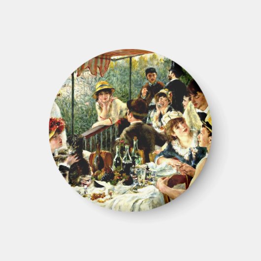 Renoir - De lunch van de roeiers-1881 Magneet (Voorkant)