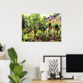 Renoir - De Roos tuin in Wargemont Poster (Thuiskantoor)