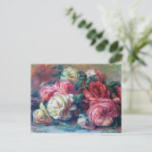 Renoir Discardie Rozen Briefkaart (Staand voorkant)