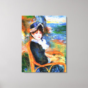 Renoir - door de Seashore Canvas Afdruk