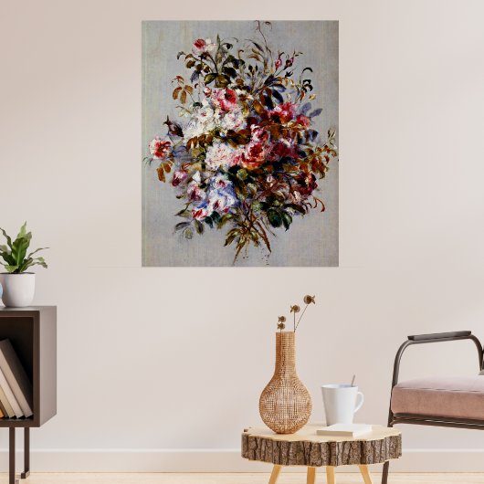 Renoir - Een Boeket Rozen Poster (Woonkamer 3)