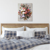Renoir - Een Bouquet van Rozen Canvas Afdruk (Insitu (Slaapkamer))