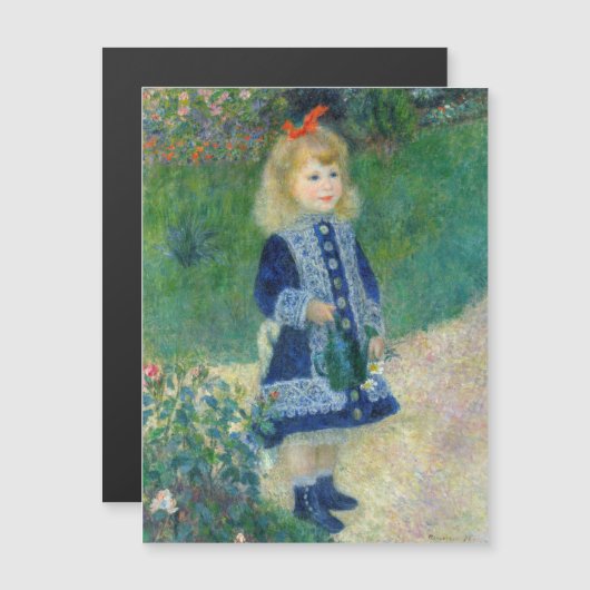 Renoir - Een meisje met een watering kan een magne (Voorkant / Achterkant)