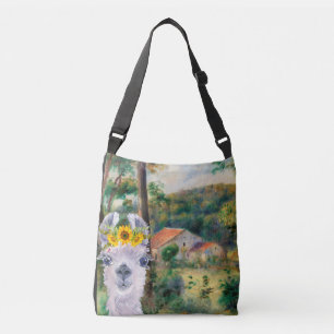 Renoir Environs of Briey en de Fancy Llama Crossbody Tas