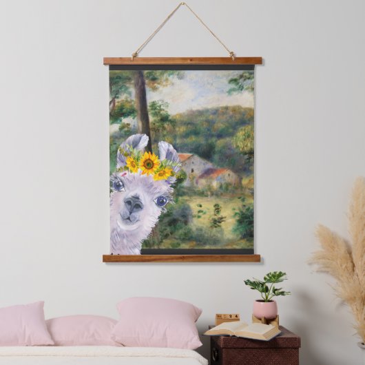 Renoir Environs of Briey en de Fancy Llama Hangend Wandkleed (Slaapkamer)