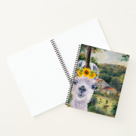 Renoir Environs of Briey en de Fancy Llama Notitieboek (Binnen)