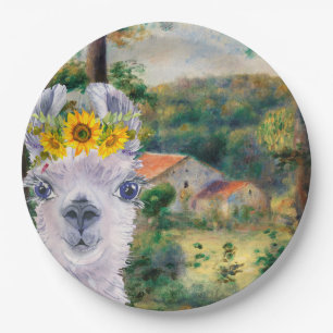 Renoir Environs of Briey en de Fancy Llama Papieren Bordje