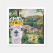 Renoir Environs of Briey en de Fancy Llama Servet (Voorkant)