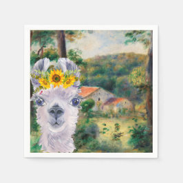 Renoir Environs of Briey en de Fancy Llama Servet