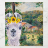 Renoir Environs of Briey en de Fancy Llama Wijn Etiket (Enkel label)