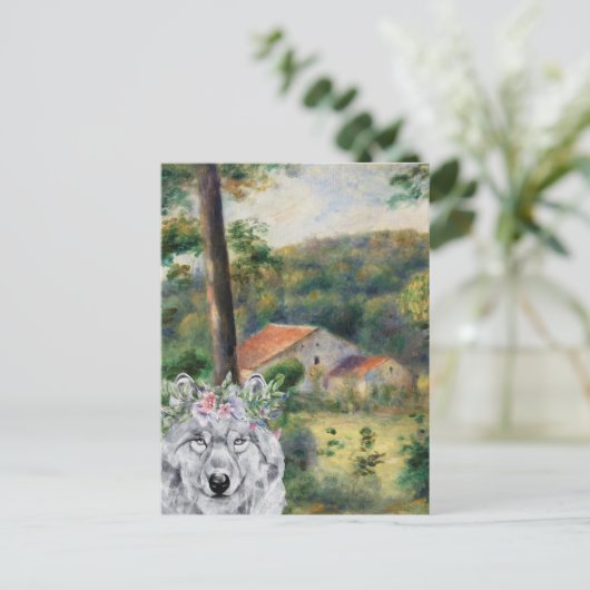 Renoir Environs of Briey en de Fancy Wolf Briefkaart (Staand voorkant)