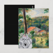Renoir Environs of Briey en de Fancy Wolf Briefkaart (Voorkant / Achterkant)