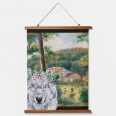 Renoir Environs of Briey en de Fancy Wolf Hangend Wandkleed (Voorkant)