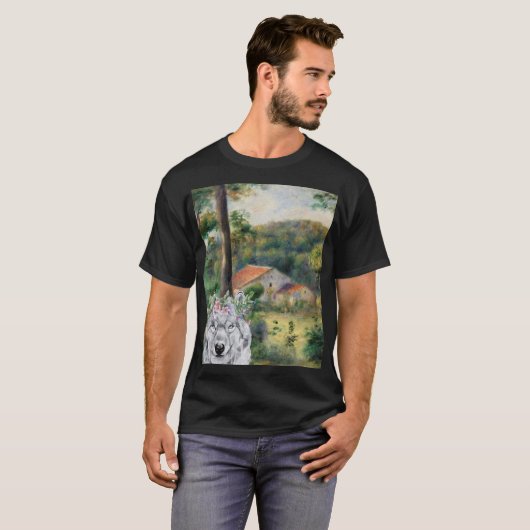 Renoir Environs of Briey en de Fancy Wolf T-shirt (Voorkant volledig)