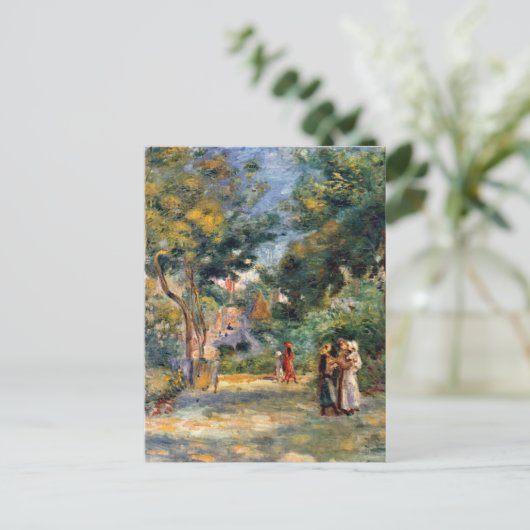 Renoir, figuren in een tuin briefkaart (Staand voorkant)