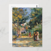 Renoir, figuren in een tuin briefkaart (Voorkant / Achterkant)