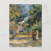 Renoir, figuren in een tuin briefkaart (Voorkant)