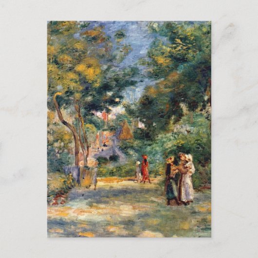 Renoir, figuren in een tuin briefkaart (Voorkant)