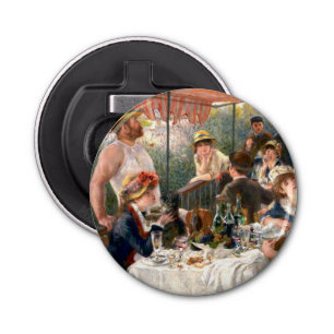 Renoir French Luncheon Boating Party Button Flesopener