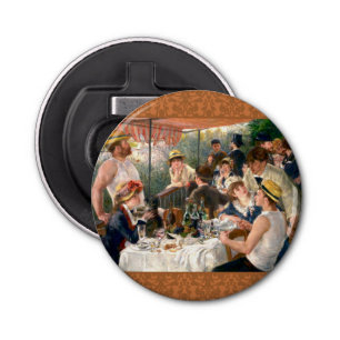 Renoir French Luncheon Boating Party Button Flesopener