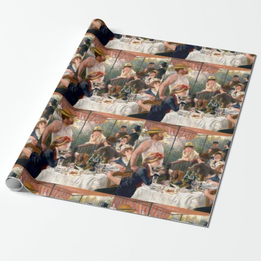 Renoir French Luncheon Boating Party Cadeaupapier (Uitgerold)