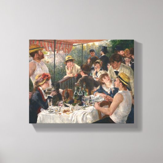 Renoir French Luncheon Boating Party Canvas Afdruk (Voorkant)