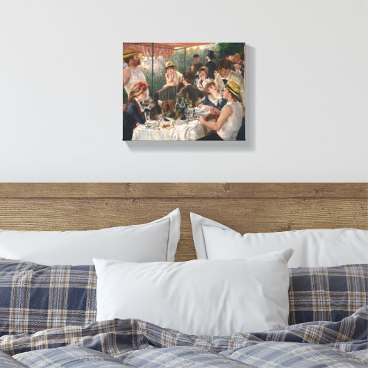 Renoir French Luncheon Boating Party Canvas Afdruk (Insitu (Slaapkamer))