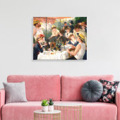 Renoir French Luncheon Boating Party Canvas Afdruk (Insitu (Woonkamer))