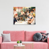 Renoir French Luncheon Boating Party Canvas Afdruk (Insitu (Woonkamer))