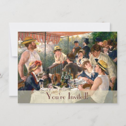 Renoir French Luncheon Boating Party Kaart (Voorkant)