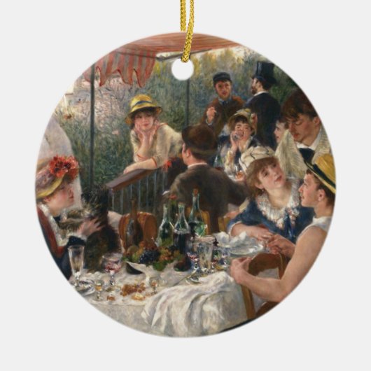 Renoir French Luncheon Boating Party Keramisch Ornament (Voorkant)