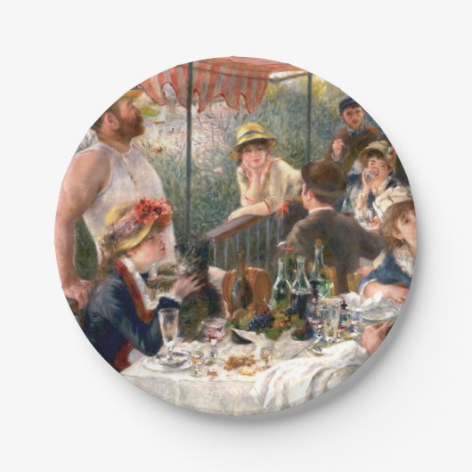 Renoir French Luncheon Boating Party Papieren Bordje (Voorkant)