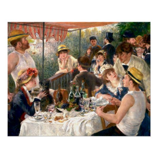 Renoir French Luncheon Boating Party Poster (Voorkant)