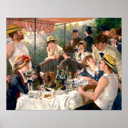 Renoir French Luncheon Boating Party Poster (Voorkant)