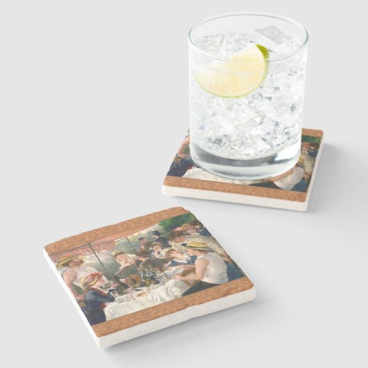 Renoir French Luncheon Boating Party Stenen Onderzetter (Zijkant)