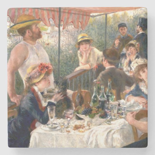 Renoir French Luncheon Boating Party Stenen Onderzetter (Voorkant)