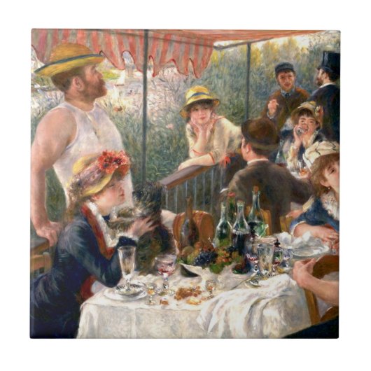Renoir French Luncheon Boating Party Tegeltje (Voorkant)
