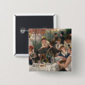 Renoir French Luncheon Boating Party Vierkante Button 5,1 Cm (Voorkant /achterkant)