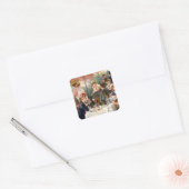 Renoir French Luncheon Boating Party Vierkante Sticker (Envelop)