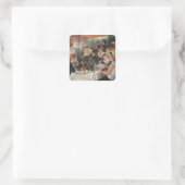Renoir French Luncheon Boating Party Vierkante Sticker (Tas)