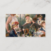 Renoir French Luncheon Boating Party Visitekaartje (Achterkant)