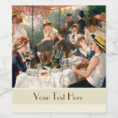 Renoir French Luncheon Boating Party Wijn Etiket (Enkel label)