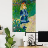Renoir Girl met een waterbad Poster (Thuiskantoor)