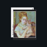 Renoir Girl With Cat Briefkaart<br><div class="desc">* This girl, love her kitty! * A nice gift for yourself, Renoir Fans, cat lovers or gift for art student. * Use this card for greetings, invitation, Thank You note or information card. * Have your text message printed at no extra cost (or remove text option) * Click the...</div>